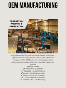 OEM manufacturing of welded assemblies and fabricated steel components