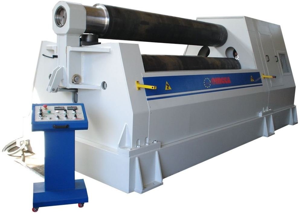 3-roller hydraulic plate rolling machine for curved metal fabrication